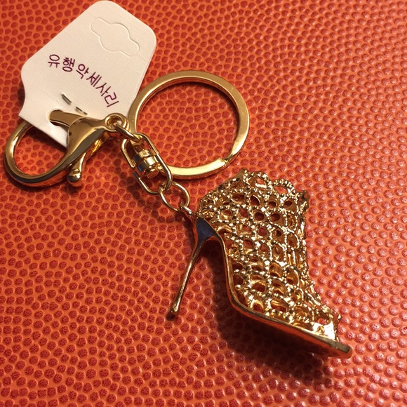 Key Chain/ Purse Charm- Mini Shoe- Gold Tone -NWT - Picture 6 of 9